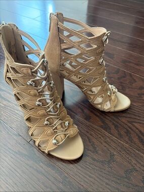 Sam Edelman Nude Caged Heels